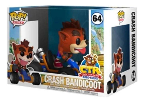 Boneco Funko Pop Ctr Crash Team Racing Crash Bandicoot #64