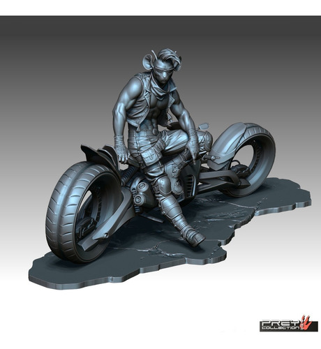  Archivo Stl Impresión 3d - Biker Mice From Mars Throttle