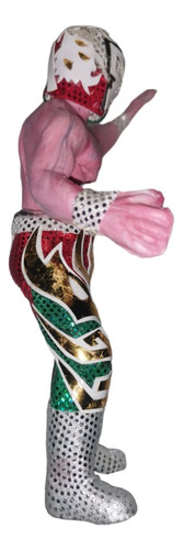 Figura Muñeco Lucha Libre Luchador Wagner Custom Tela