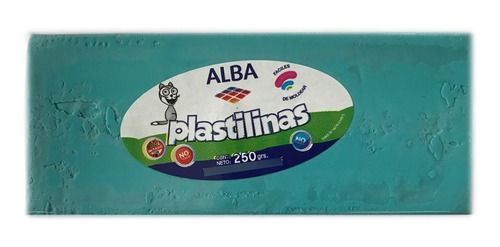 Plastilina Alba 250 Gramos  Color Verde Fácil De Moldear