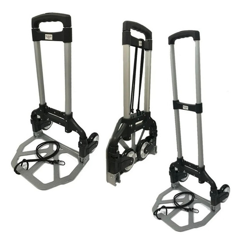 Imagen 4 de 6 de Carro Plegable Aluminio Reforzado Con Ruedas Carga 70kg