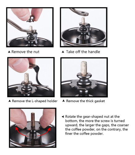 Moedor De Café De Estilo Elegante, Tipo De Partida Manual