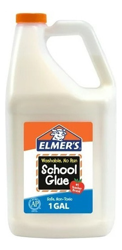 Elmers Pegamento Escolar Blanco, Lavable. 1 Galón (slime)
