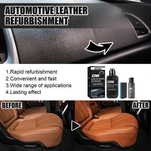 Crema Renovadora Para Interior De Automóvil, 2 Piezas