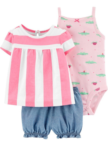 Set Body Carters Bebe Niña Ropa Carter Original Bodys Pijama