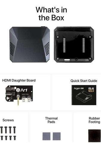 Argon One V2 Caja De Aluminio Para Raspberry Pi 4 | Con Botó