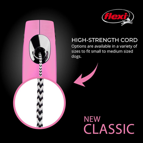 Coleira Retrátil Flexi New Classic Para Cães (cordão), Ergon