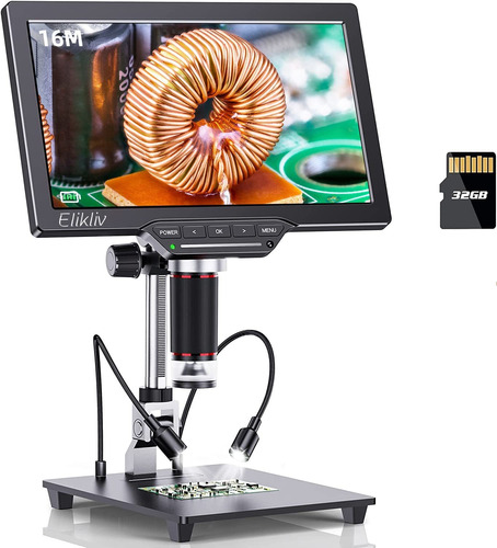 Elikliv Edm202 10.1 Inch Hdmi Lcd Digital Microscope, 10  St