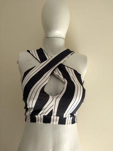 Cropped Curto Transpassado Feminino Novo Alcinha Com Bojo