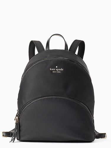 Mochila Kate Spade Nylon Mediana Modelo Karissa Color Negro