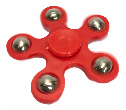 Hand Spinner Juguete Anti Estrés Fidget De Mano Color Rojo