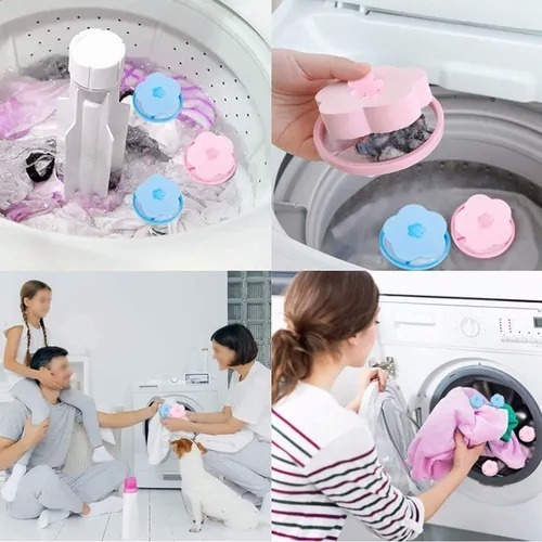 20pcs Filtro Pelo Reutilizable Para Lavadora Bolas Secadora