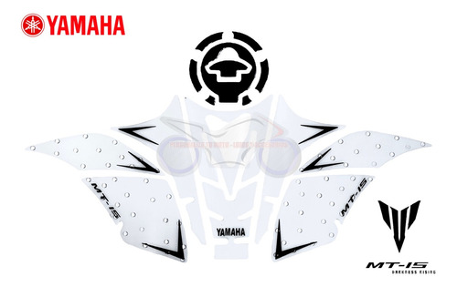Kit Protector De Tanque + Pierneras Stomp Grip Yamaha Mt15