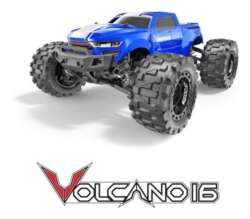 Camioneta Radio Control Volcano-16 Eléctrica Doble Tracción.