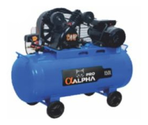 Compresor Alpha Pro 3hp 150lts A Polea 115lb Lnf