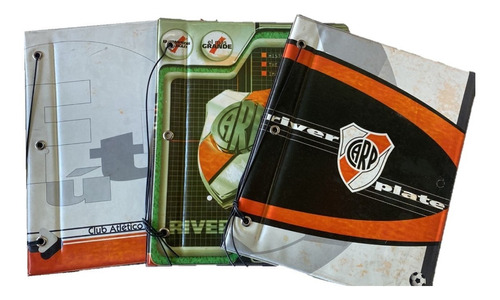 Carpeta Escolar 2 Tapas N°3 Pvc Retro Vintage River Plate