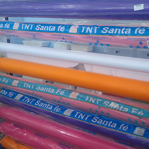 Tela no tejida de Santa Fe de TNT para decoración de fiestas, 10 x 1,40 m, color negro liso