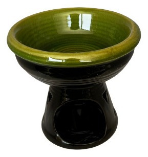 Difusor De Ceramica Magno Verde Negro