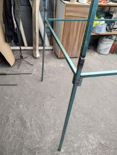 Carpa O Puesto Para Tianguis 1.5 Metros De Largo Verde Zintro Sin Pintar