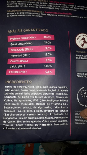 Imagen 2 de 4 de Giant Dog Cachorro Cordero Y Arroz 15 Kg Alimento Para Perro