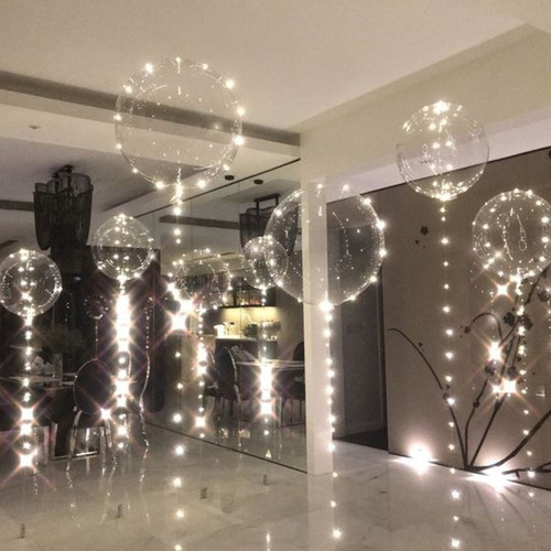 Balão Bubble Nº20 Com Led Decoração Aniversário Casamento Cor Colorido