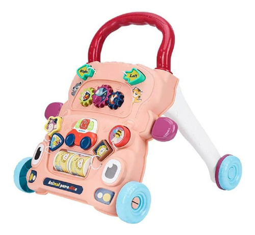 Andador Caminador Multifuncional Primeros Pasos Bebe Niño Color Rosa