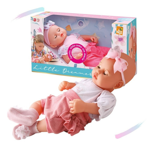 Boneca Baby Little Dreamer Abre E Fecha Os Olhinhos Beetoys