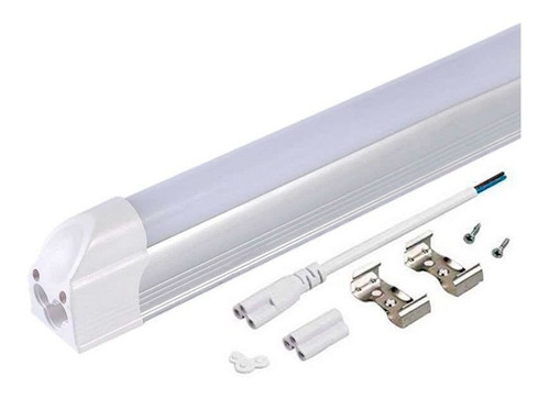 Tubo Led 120cm T8 Con Base Techo 18w Integrado Luz Calida