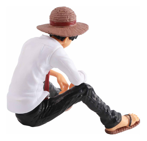 Figura De Muñeco Luffy Sentado, Adorno De Juguete De Persona