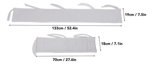 Bed Guard Soft Bumper, 3 Piezas, Barandilla Para Bebés, Tipo