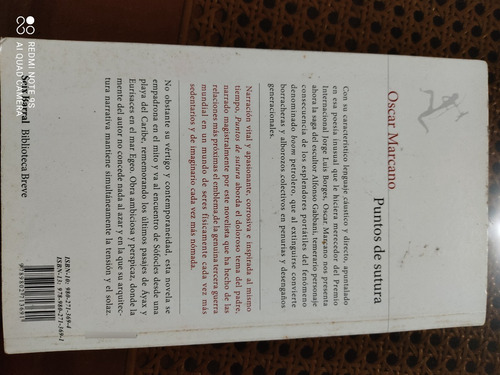 Imagen 2 de 2 de Libro Puntos De Sutura Oscar Marcano