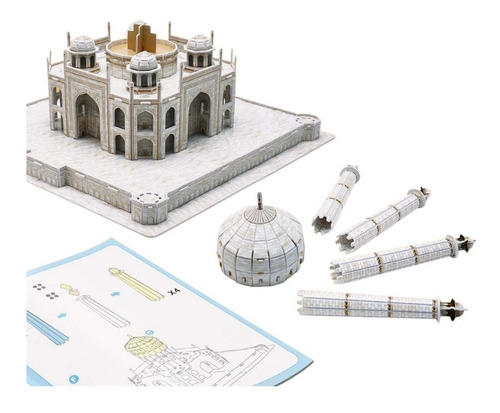 Imagen 2 de 7 de Puzzle 3d Mausoleo Taj Mahal De La India Original Natgeo