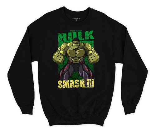 Buzo Hulk Marvel 002 (negro:) Ideas Mvd