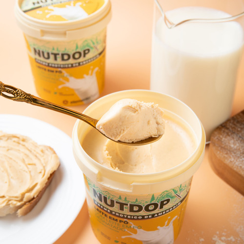 Nutdop X - Creme Proteico De Amendoim - Leite Em Pó - 500g