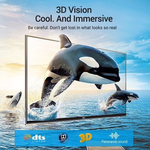 Imagen 10 de 10 de Cable Premium Hdmi 2.1 8k Earc 144hz Hdr 48gb 1.5 Mt Vention