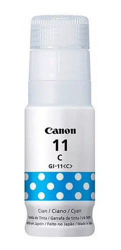 Botella De Tinta Original Canon Cian Gi-11 Pixma 70ml