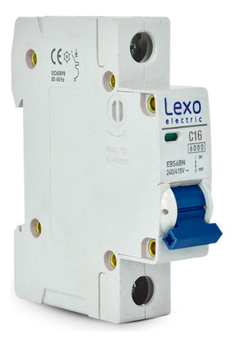 Interruptor Automático 1x16 Curva C 6ka Lexo Ebs6bn