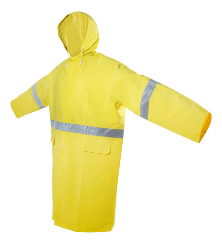 Gabardina Impermeable Con Cintas Reflejantes Eg Surtek