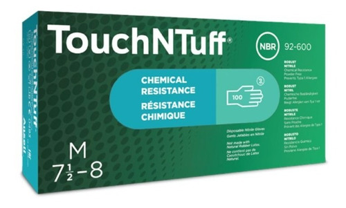 Guante Ansell Touchntuff 92-600 Con Protección Química