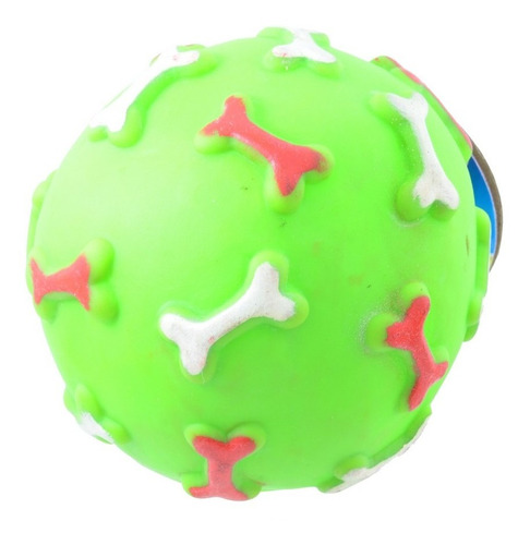 Líder Pet Brinquedo Para Cães Bolinha Osso Verde Gg 11cm