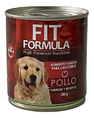 Fit Formula Alimento Humedo Para Cachorros Sabor Pollo 280g