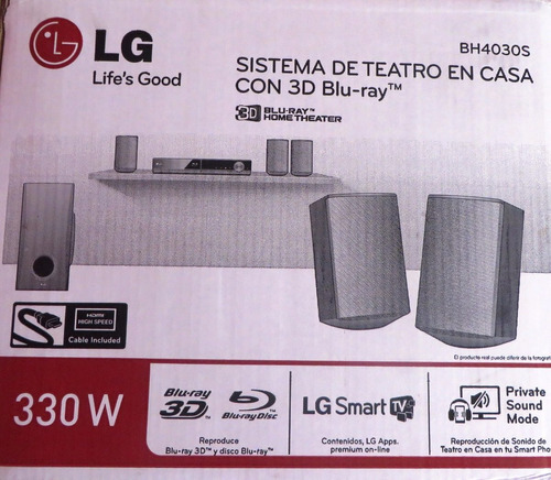 Bh4030s Home Teather LG - Blu-ray 3d, Dvd, Usb -envio Gratis