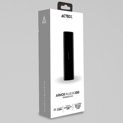 Case Enclosure Acteck Armor Plus Hc650 10 Gbbps M.2 Usb-c