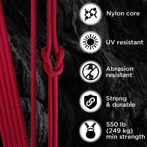 Cuerda Paracord Teceum, Ideal Para Supervivencia, 45 Colores
