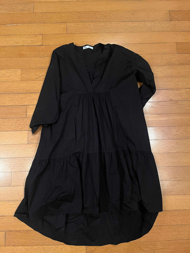 Vestido Negro Zara Largo A Estrenar