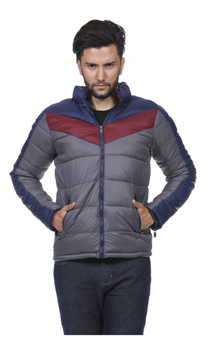 Imagem 2 de 3 de Jaqueta Puffer Masculina Zíper Nylon Bobojaco Inverno Rf2304