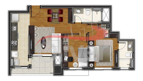 Imagem 2 de 30 de Chanson, Apartamento 2 Dormitorios, 2 Vagas De Garagem, Villa Izabel, Curitiba, Paraná - Ap00612 - 33362487