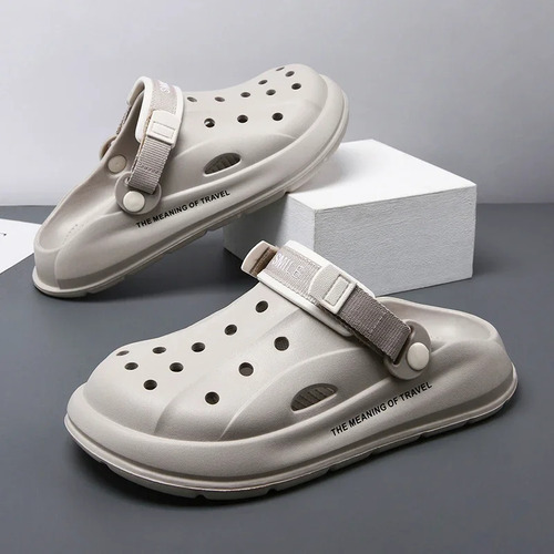 Zapatos Tipo Zueco De Playa De Verano Para Hombre, Sandalias