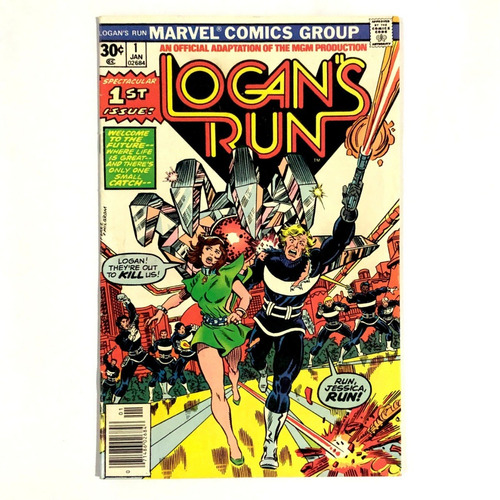 Lote 7 Tomos Logan's Run - Marvel Comics 1976 Inglés