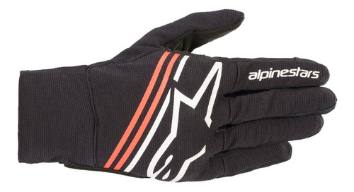 Luva Alpinestars Masculina Reef Motoqueiro Touch Moto Frio Cor Vermelho Tamanho L/G